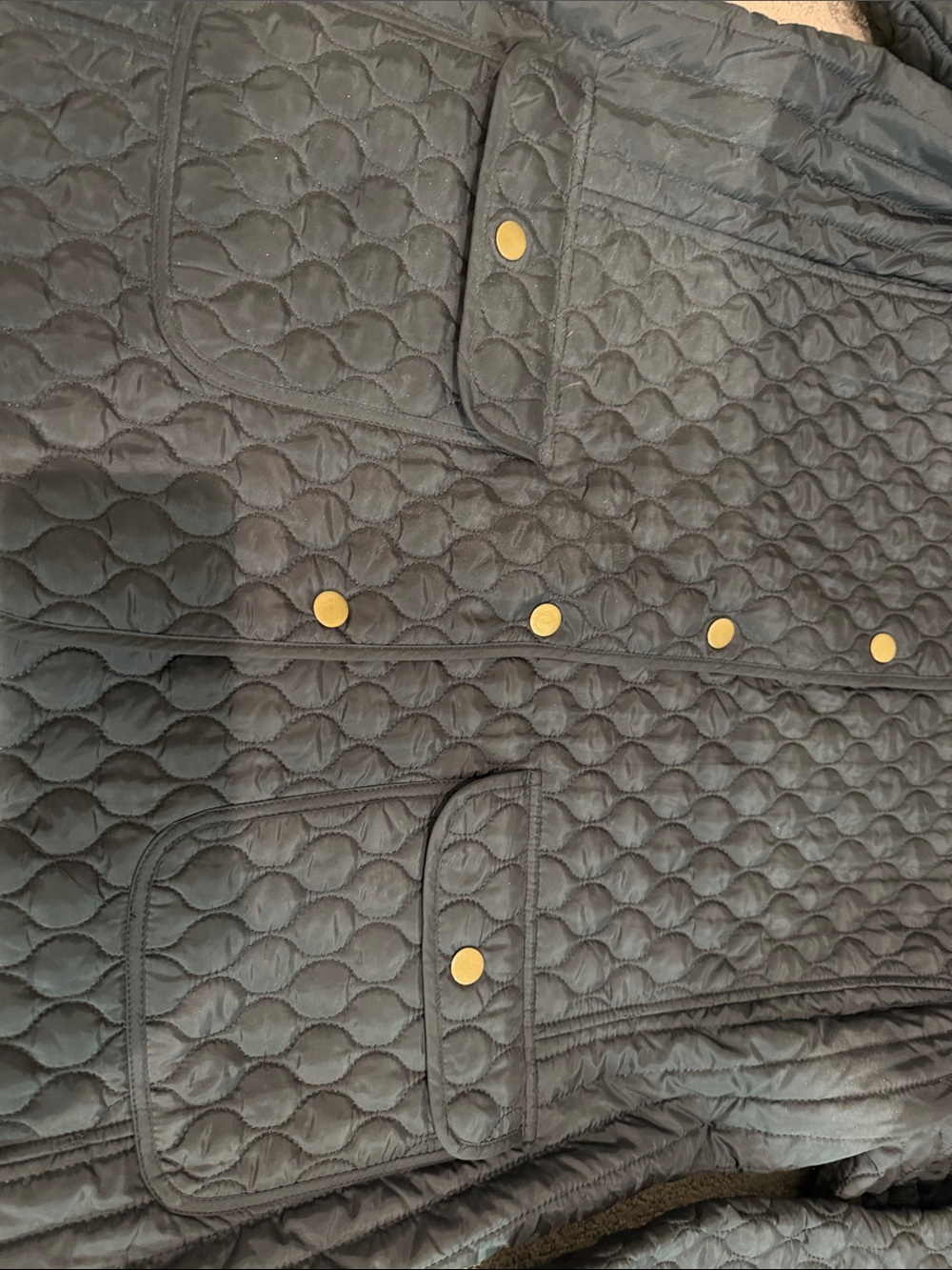 Cynthia Rowley: Quilted Jacket with Floral Trim - Picture 4 of 6